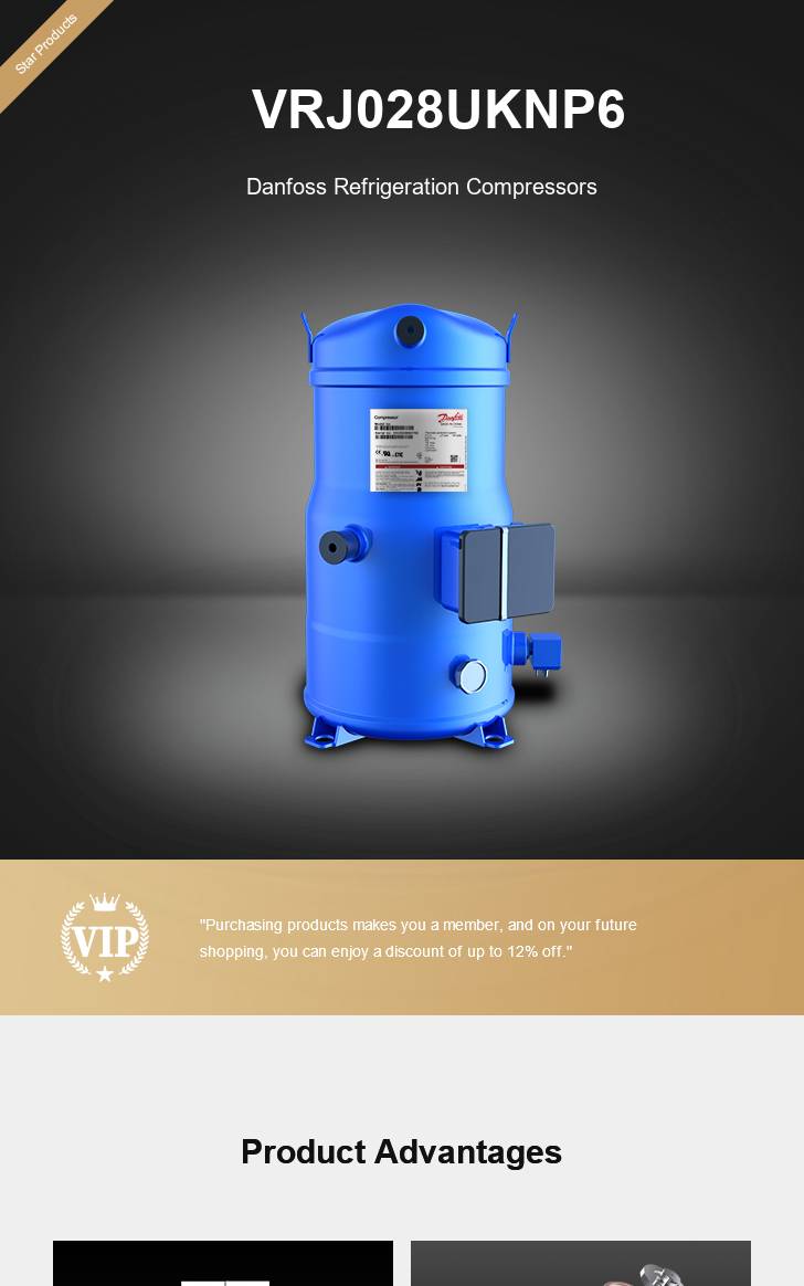 Danfoss Compressor VRJ028UKNP6, technical parameters pdf, structure diagram